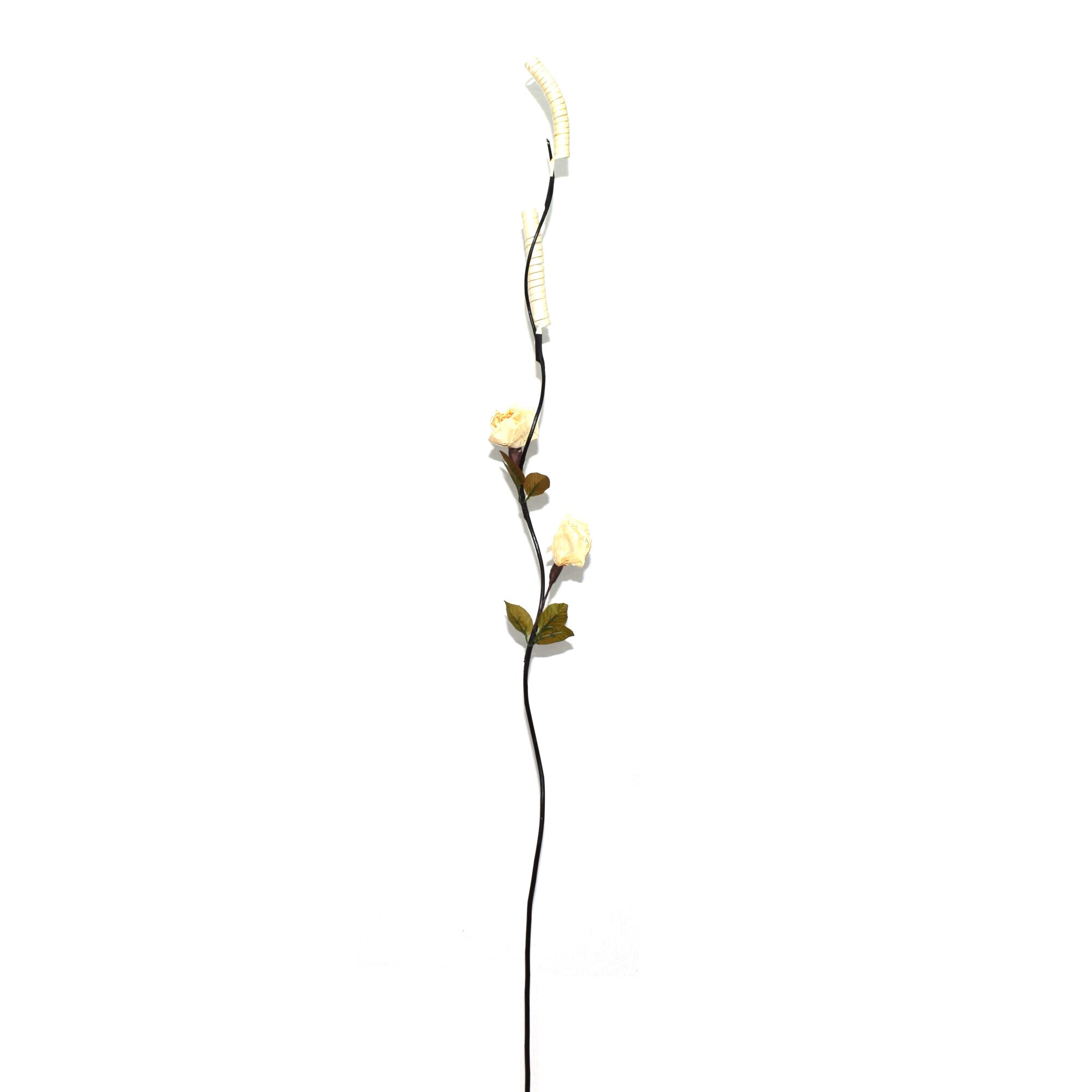 Set 5 plante artificiale din plastic si lemn, Naimeed D3021, culoare Crem, 155 x 7 cm